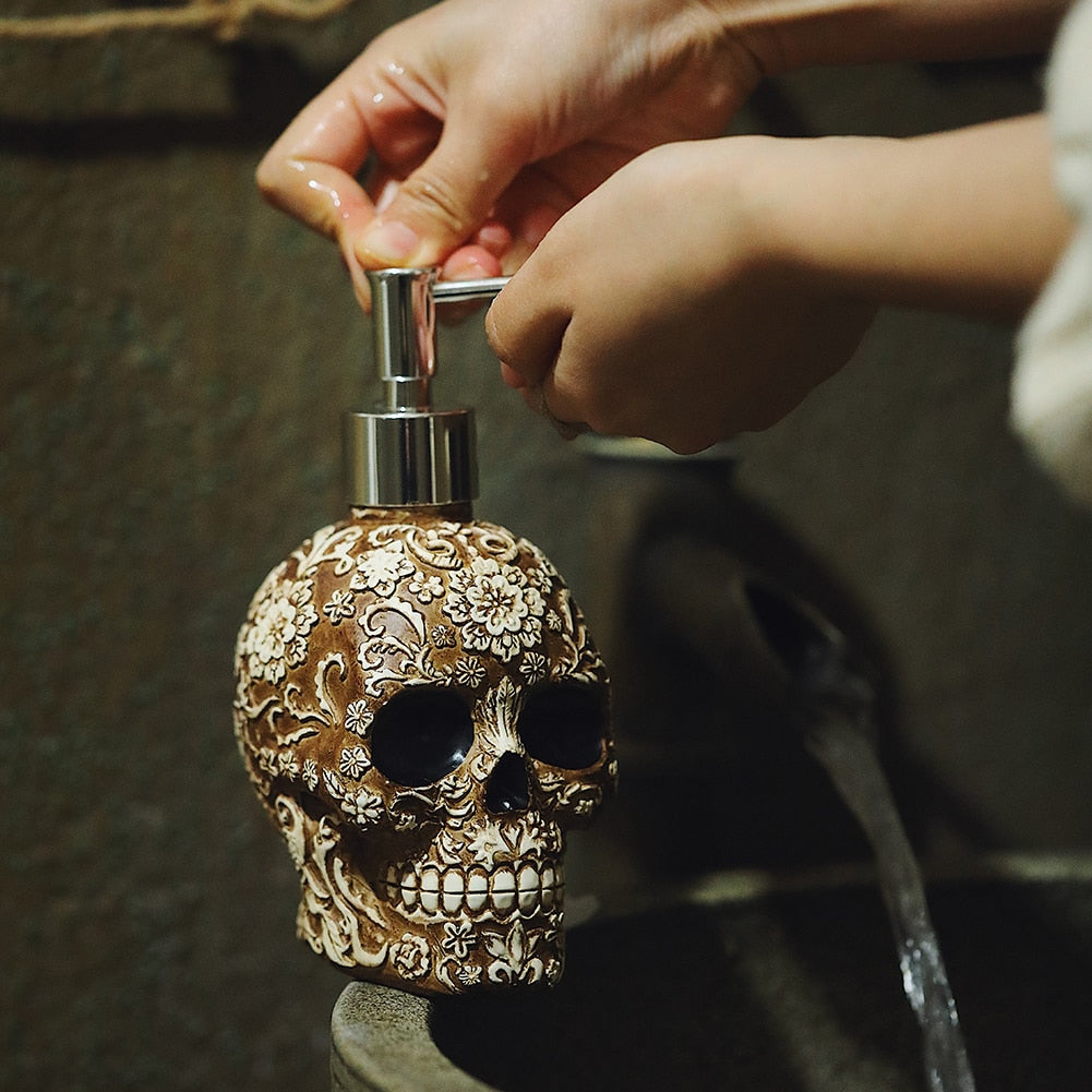 Skull Liquid Soap Dispenser Bottle