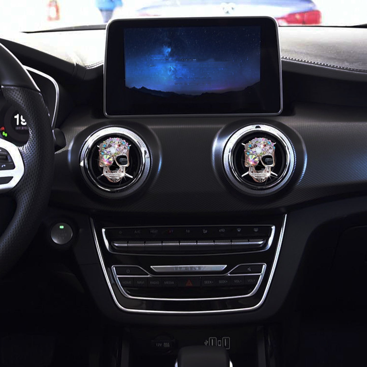 Skull Car Air Freshener Resin Skull Auto Air Conditioning