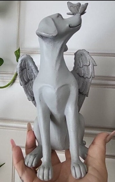 Angel Dog Sculpture Resin Figurine