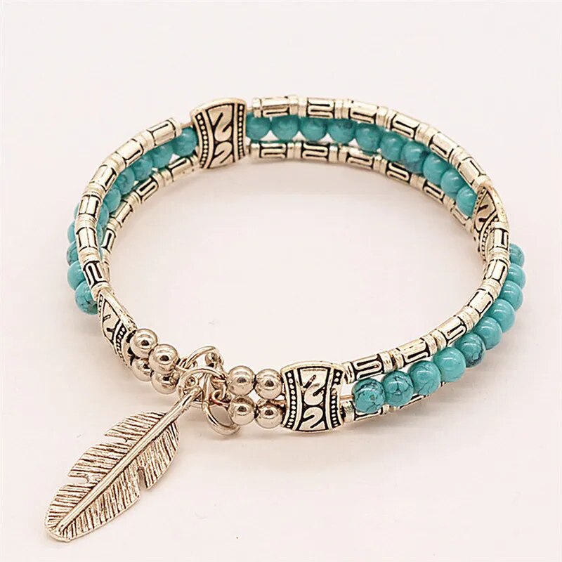 Native Silver Turquoise Bracelets