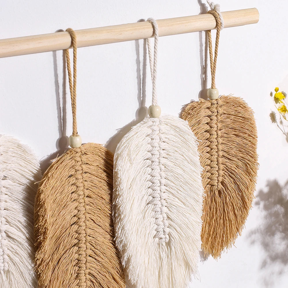 Native Leaf Macrame Wall Hanging