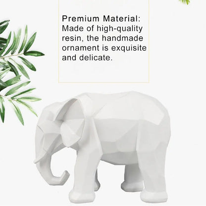 Elephant Statue Resin Abstract 3D Print Ornaments