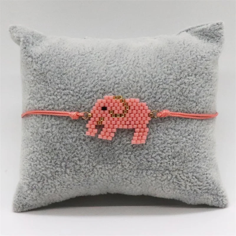 Elephant Pattern Bracelets Bohemian Handmade Bead