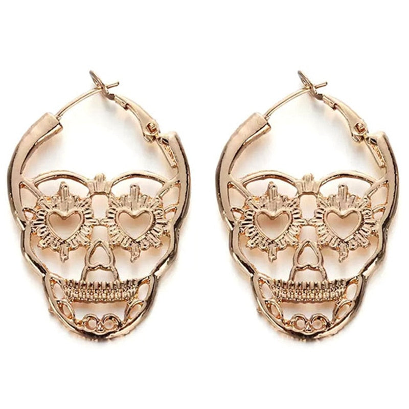 Vintage Punk Gothic Skull Earrings