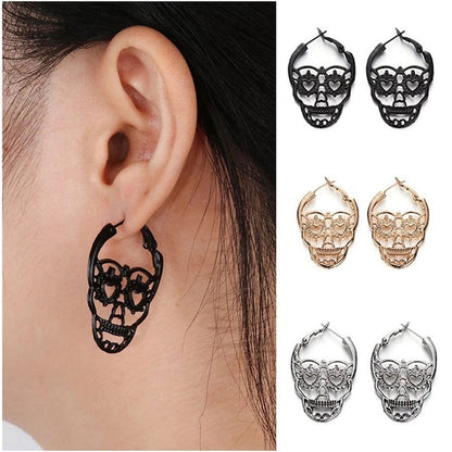 Vintage Punk Gothic Skull Earrings