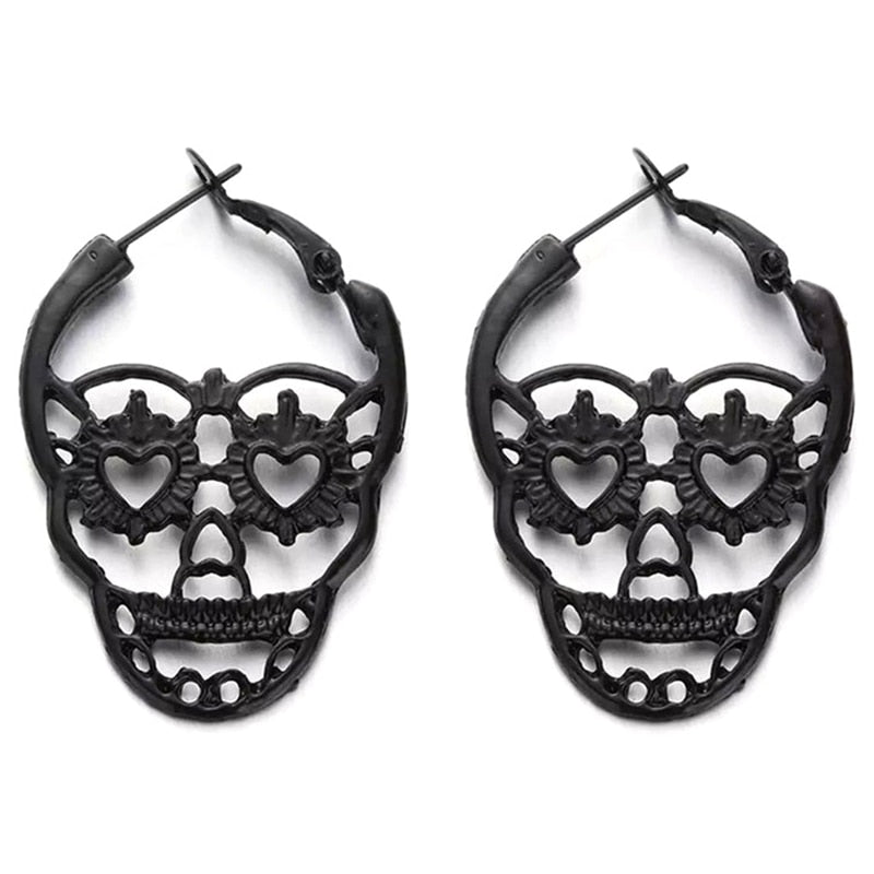 Vintage Punk Gothic Skull Earrings