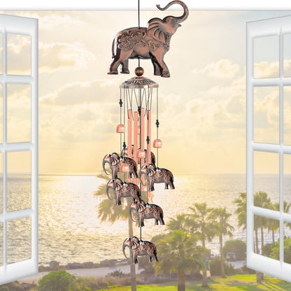 Brass Elephant Wind Chime