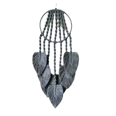 Native Leaf Macrame Hoop Dream Catcher Wall Hanging