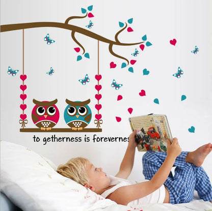 Owls Wall Stickers Lovely