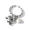 Elephant Rings Silver Color Tassel