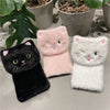 Cat Warm Plush Soft Phone Case