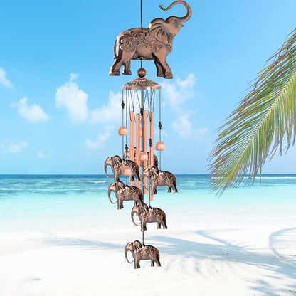 Brass Elephant Wind Chime