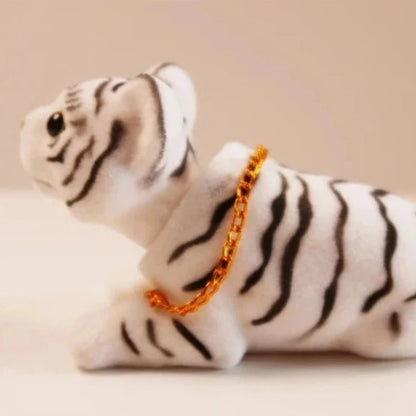 Tiger Resin Shake Head Ornament Car