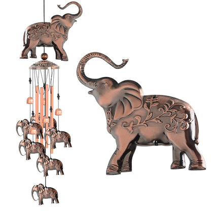 Brass Elephant Wind Chime