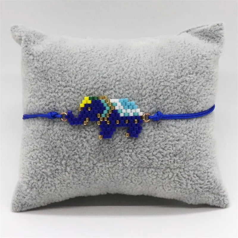 Elephant Pattern Bracelets Bohemian Handmade Bead