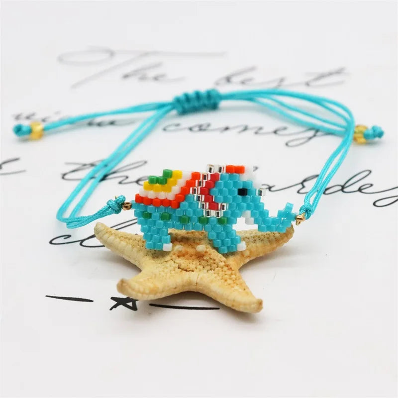 Elephant Pattern Bracelets Bohemian Handmade Bead