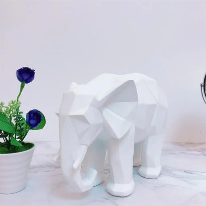 Elephant Statue Resin Abstract 3D Print Ornaments