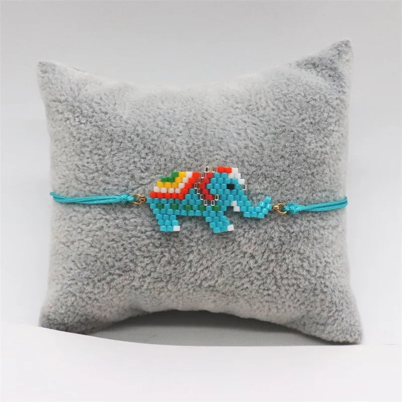 Elephant Pattern Bracelets Bohemian Handmade Bead