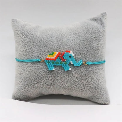 Elephant Pattern Bracelets Bohemian Handmade Bead