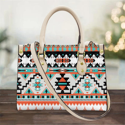 Native Tribal Printing Leather Handbags