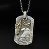 Native Eagle & Owl Pendant Necklace