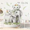 Elephants Family Baby Wall Stickers PVC Decals