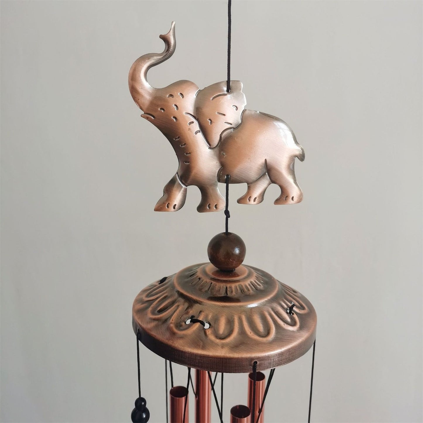 Brass Elephant Wind Chime