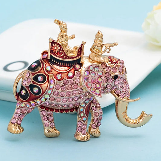 Elephant Keychains Crystal Rhinestone