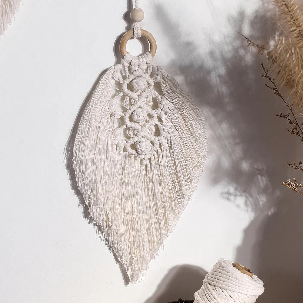 Native Leaf Macrame Wall Hanging