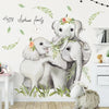 Elephants Family Baby Wall Stickers PVC Decals