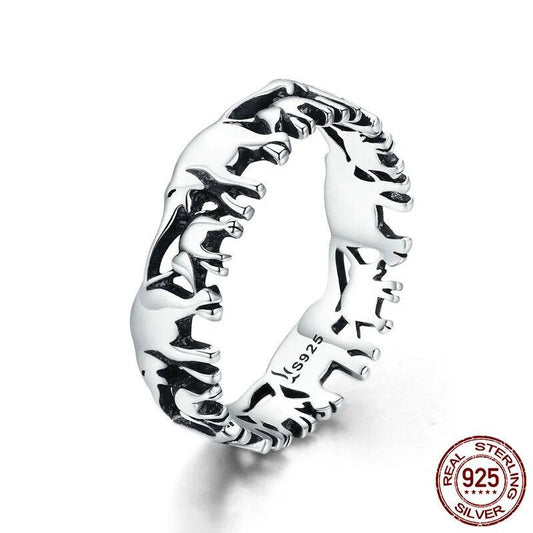 Elephant Family Rings 925 Sterling Silver