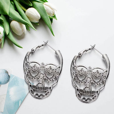 Vintage Punk Gothic Skull Earrings