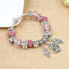 Owl Crystal Bead Bracelet Pandora