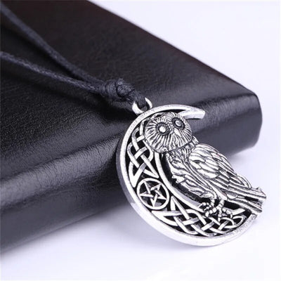 Owl Moon Pendants Necklace