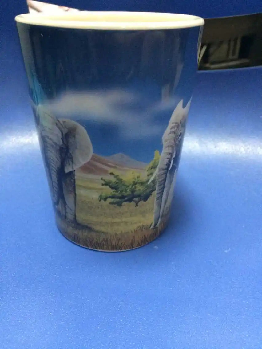 Elephant 3D Coffee Cup Porcelain