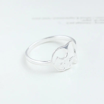 Elephant Silver Plated Ring