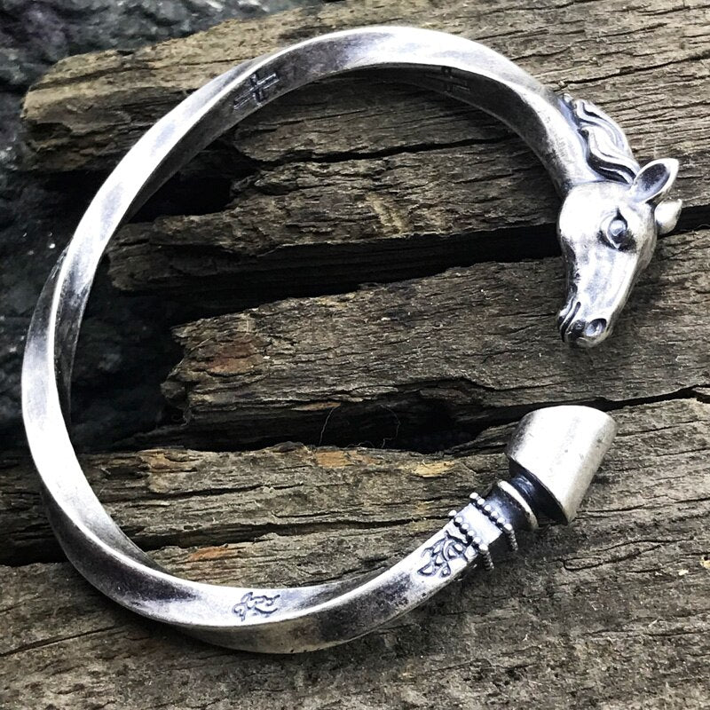 Native Horse's Head and Hoof Battle Steed Bracelet