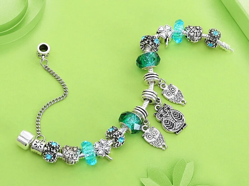 Owl Charm Beads Pandora Bracelets