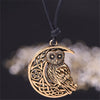 Owl Moon Pendants Necklace