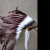 Native Brown Feather Headdress Feather Headband