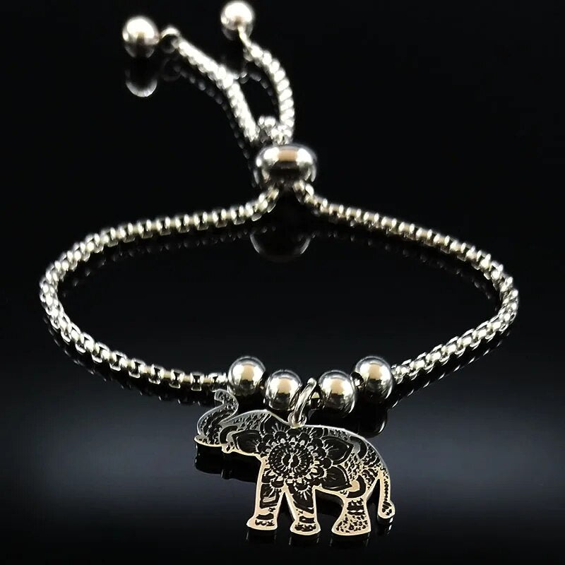 Elephant Stainless Steel Bracelet