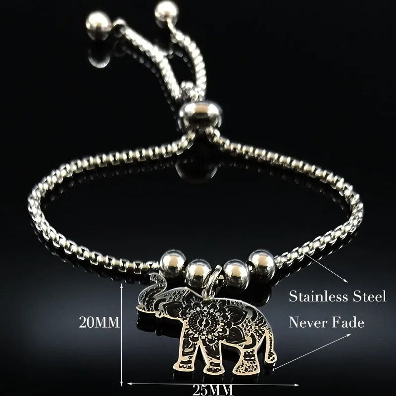 Elephant Stainless Steel Bracelet