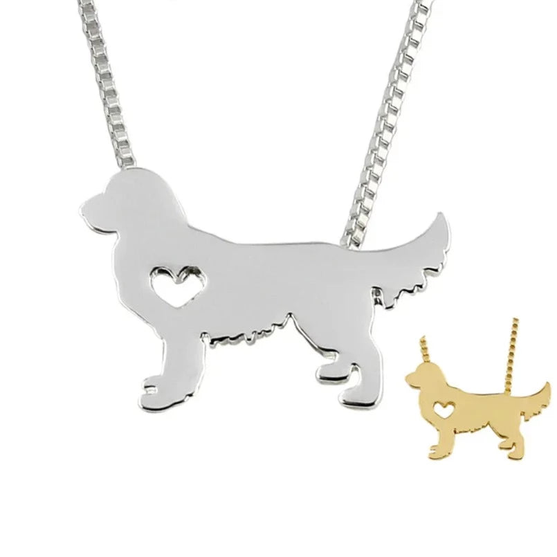 Dog Golden Retriever Necklace Pendant