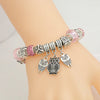 Owl Crystal Bead Bracelet Pandora