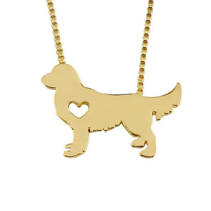 Dog Golden Retriever Necklace Pendant