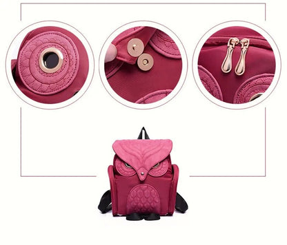 Owl Backpacks PU Leather