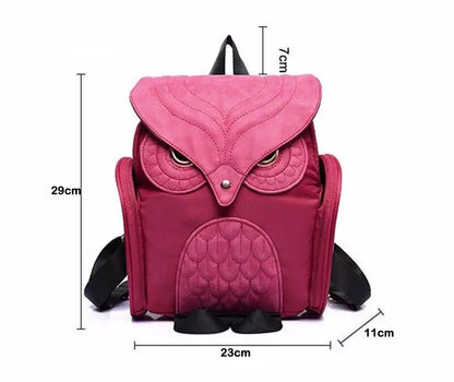 Owl Backpacks PU Leather