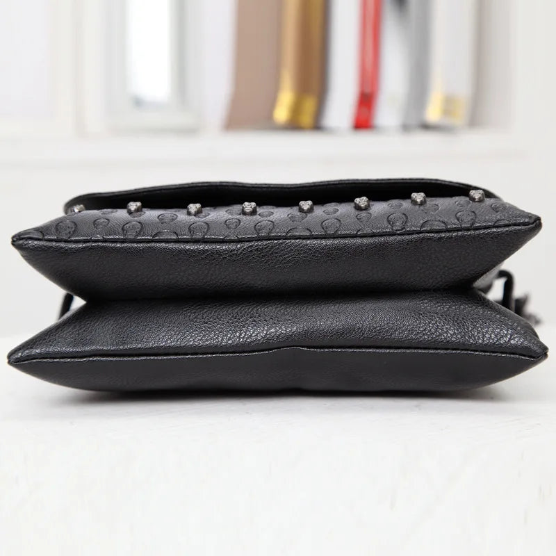 Skull Handbag Rivet Gothic