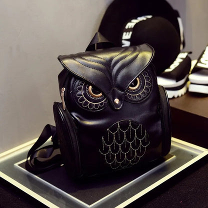 Owl Backpacks PU Leather