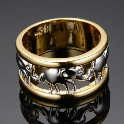Elephant Ring Gold Color
